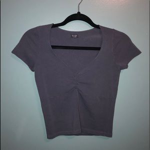 ☀️Grey John galt short sleeve top low vneck